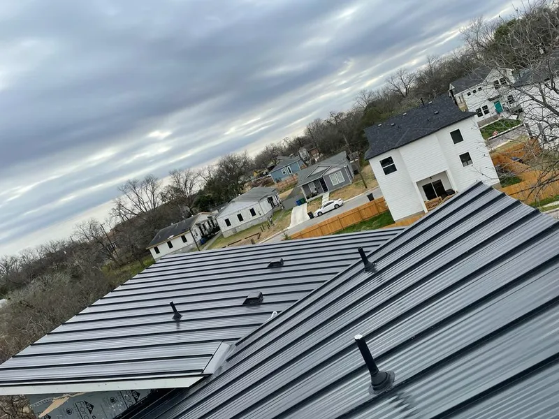 Standing seam metal roof panels with vents for Skylight Repair in American Falls